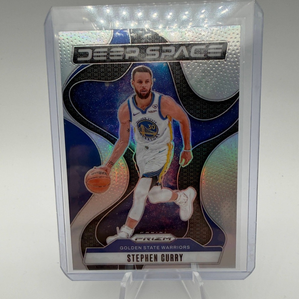 Panini Prizm Stephen Curry 2024-25 Deep Space Silver Prizm #10 Warriors NBA Card